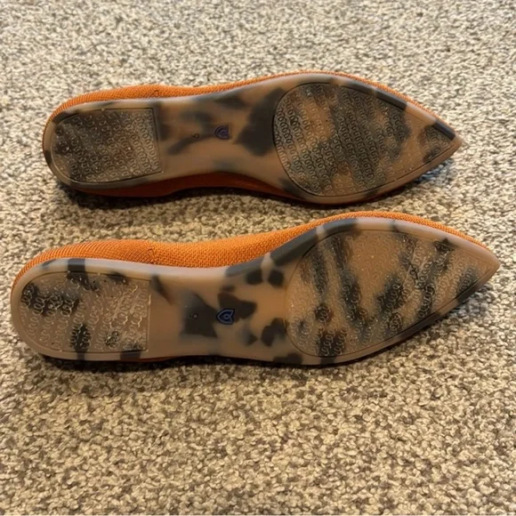 Rothy's Orange Slip-On Flats with Pointed Toe - Picture 3 of 3
